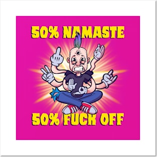 Namaste Motherf**kers Posters and Art